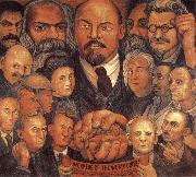Diego Rivera Proletariate oil painting